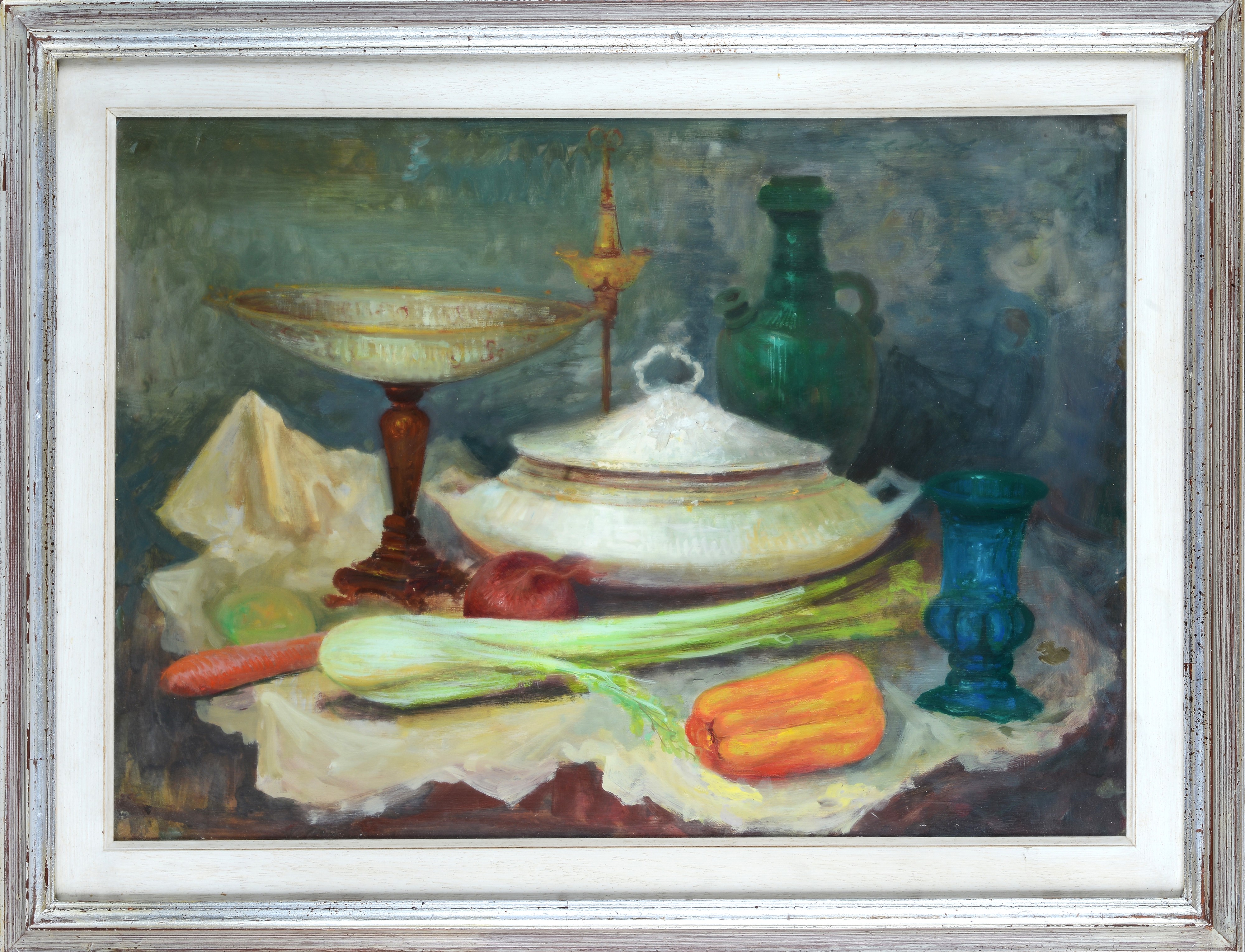 Osman Lorenzo De Scolari - Natura morta, olio su masonite