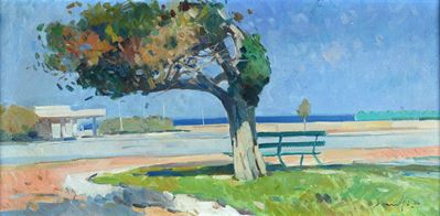 Ardenza, olio su tela cm. 30x60