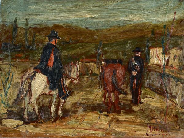 Anonimo, XX sec. - Carabinieri a cavallo