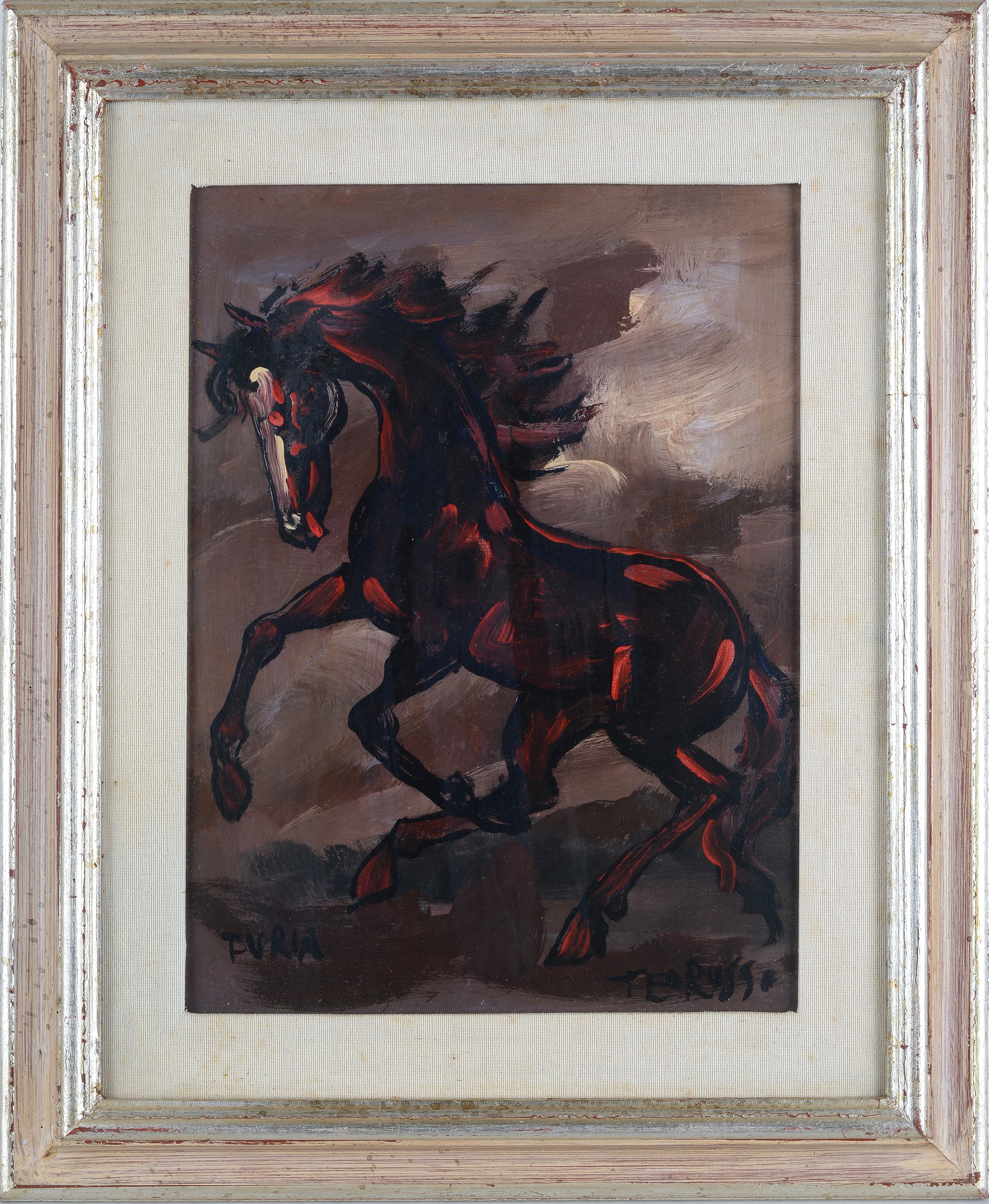 Teo Russo - Cavallo - Olio su faesite