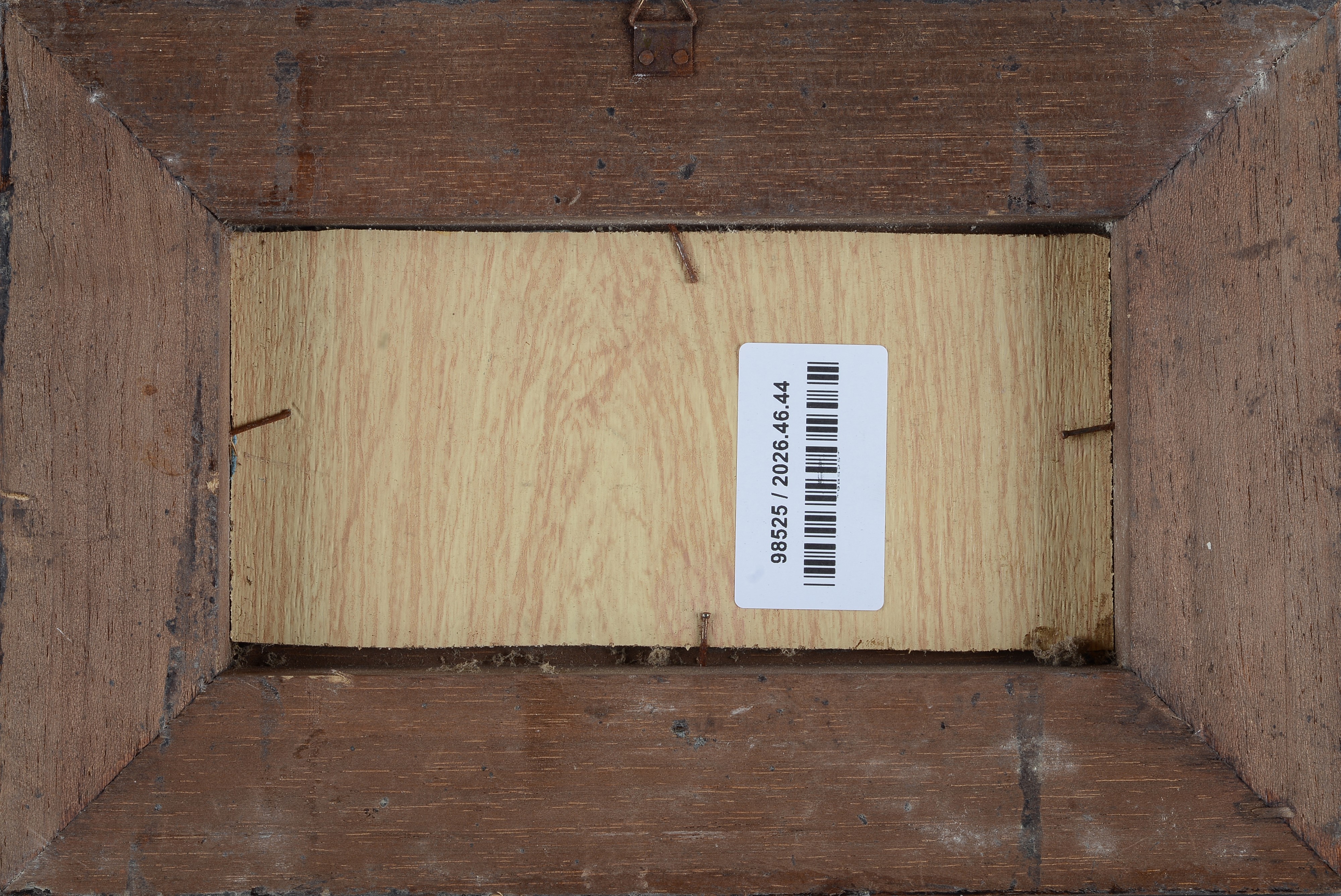 Anonimo, XX Sec. - Anonimo, Paesaggio con case, olio su legno