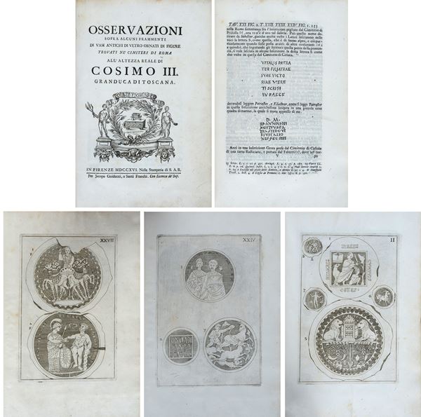 Filippo Giuseppe Maria Ludovico Buonarroti - Osservazioni sopra alcuni frammenti di vasi antichi di vetro ornati di figure trovati nè cimiteri di Roma