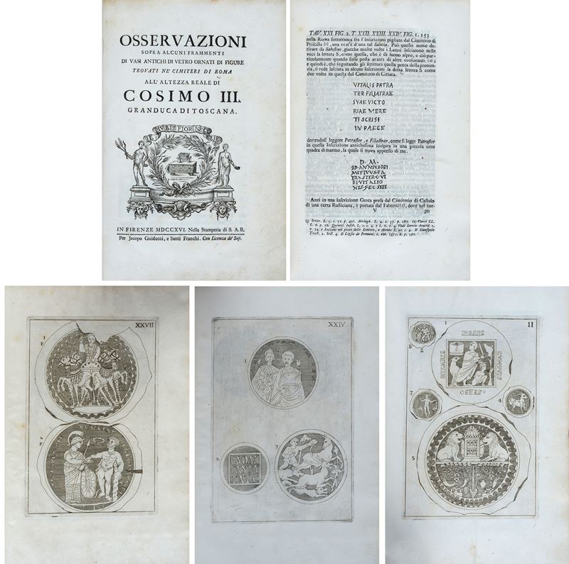 Osservazioni sopra alcuni frammenti di vasi antichi di vetro ornati di figure trovati nè cimiteri...