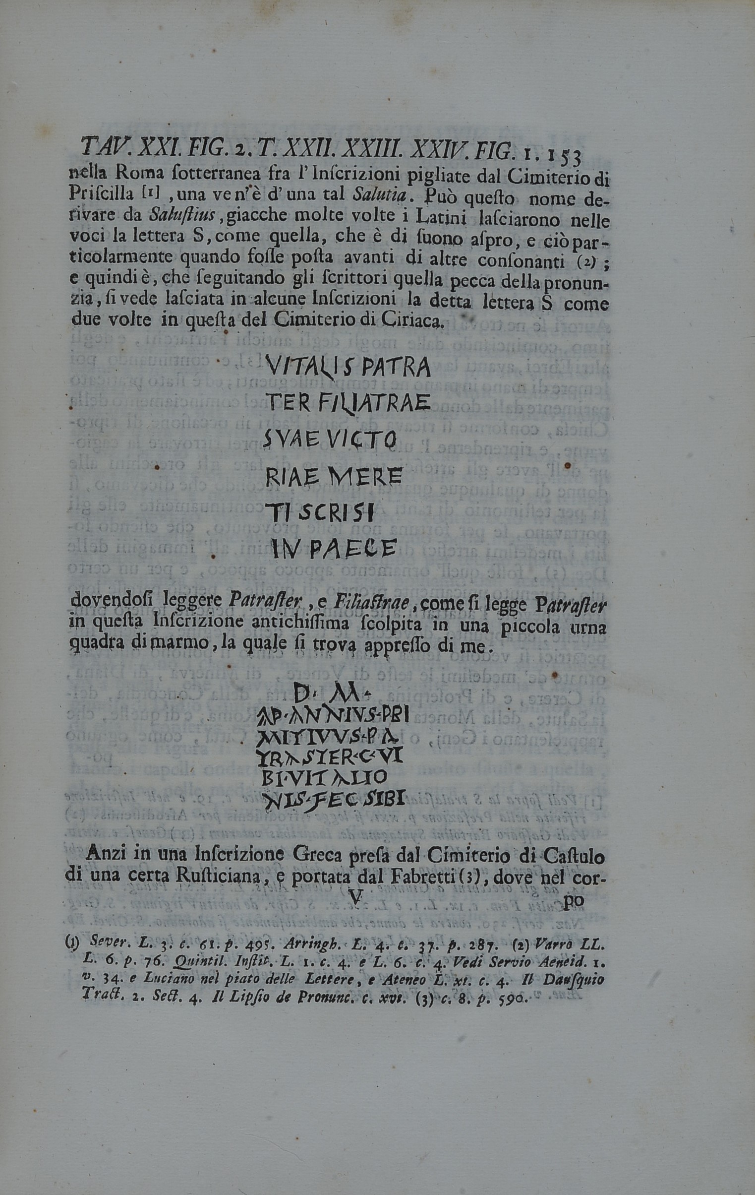 Osservazioni sopra alcuni frammenti di vasi antichi di vetro ornati di figure trovati nè cimiteri...