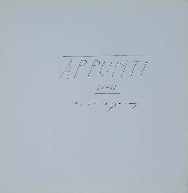 Alberto  Longoni - Cahier d'artiste 