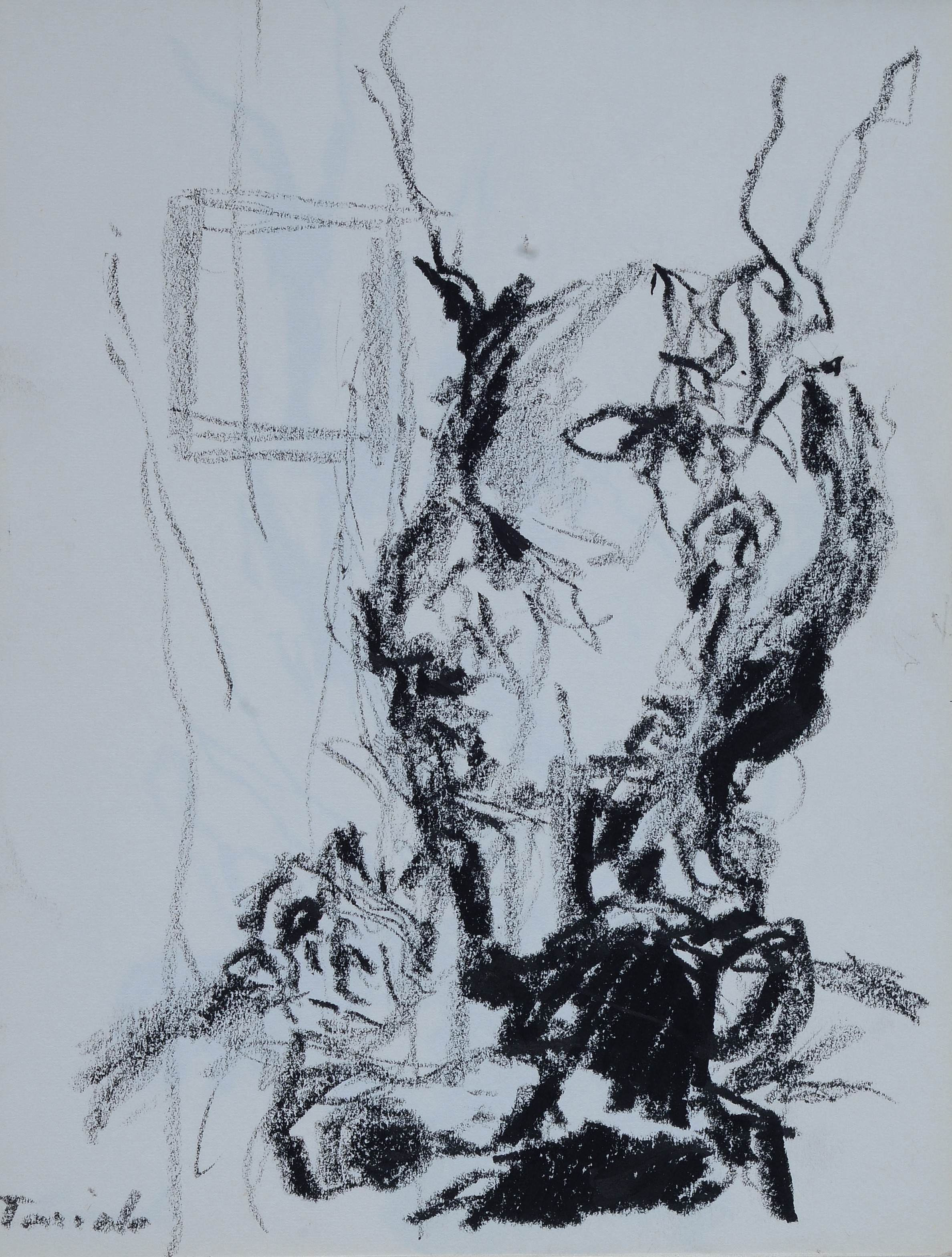 Ennio Toniolo - Cahier d’artiste - 19 disegni a carboncino