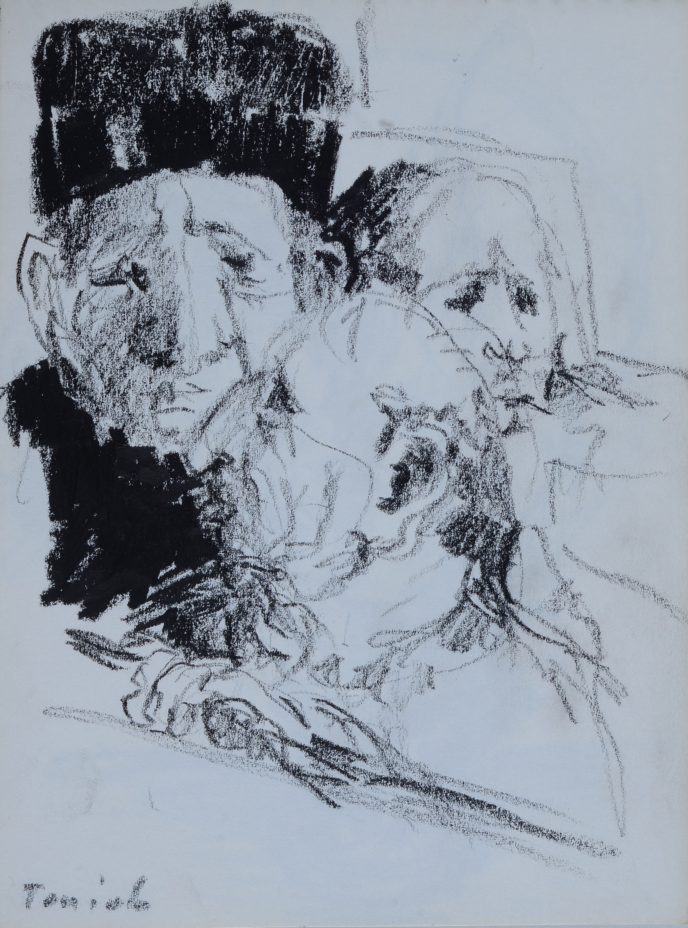Ennio Toniolo - Cahier d’artiste - 19 disegni a carboncino
