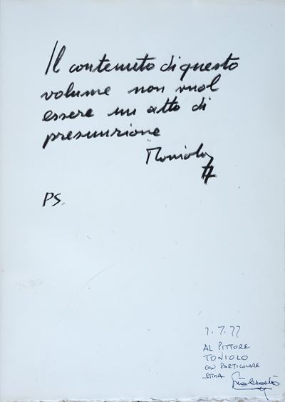 Cahier d’artiste, 1977
