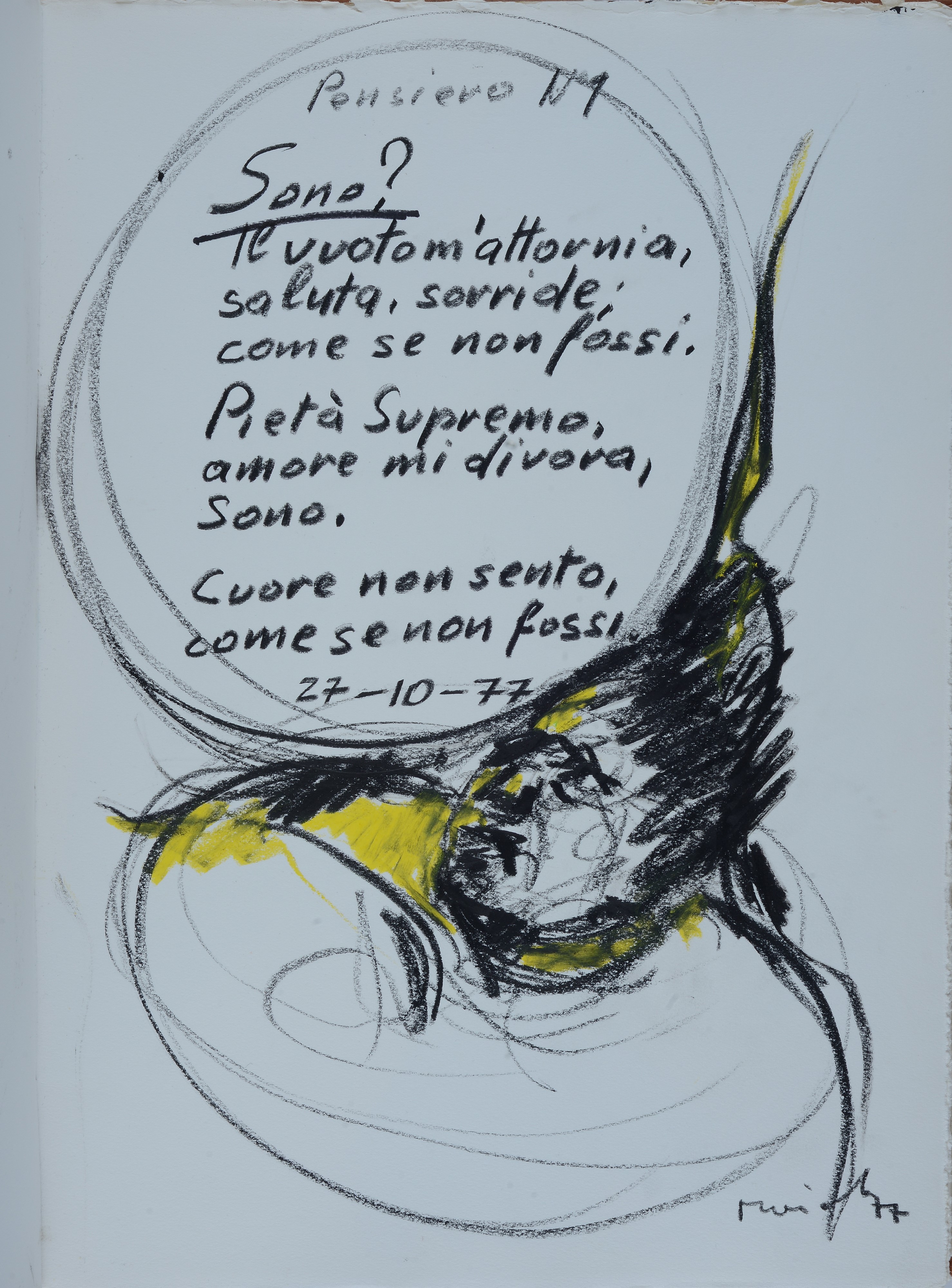 Ennio Toniolo - Cahier d’artiste, 1977