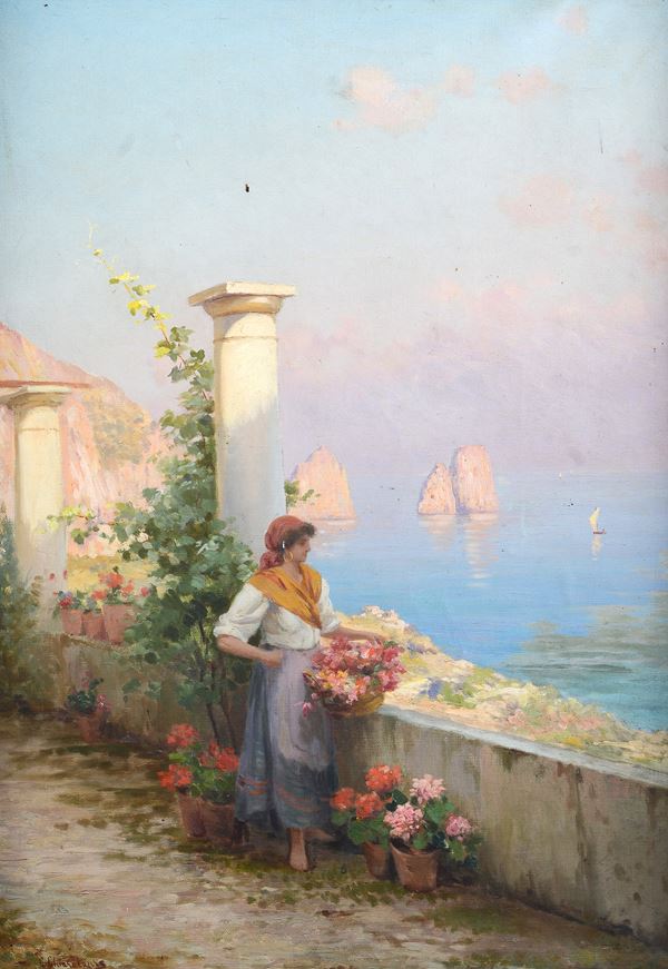 Giuseppe Chiarolanza - Dalla terrazza di Capri