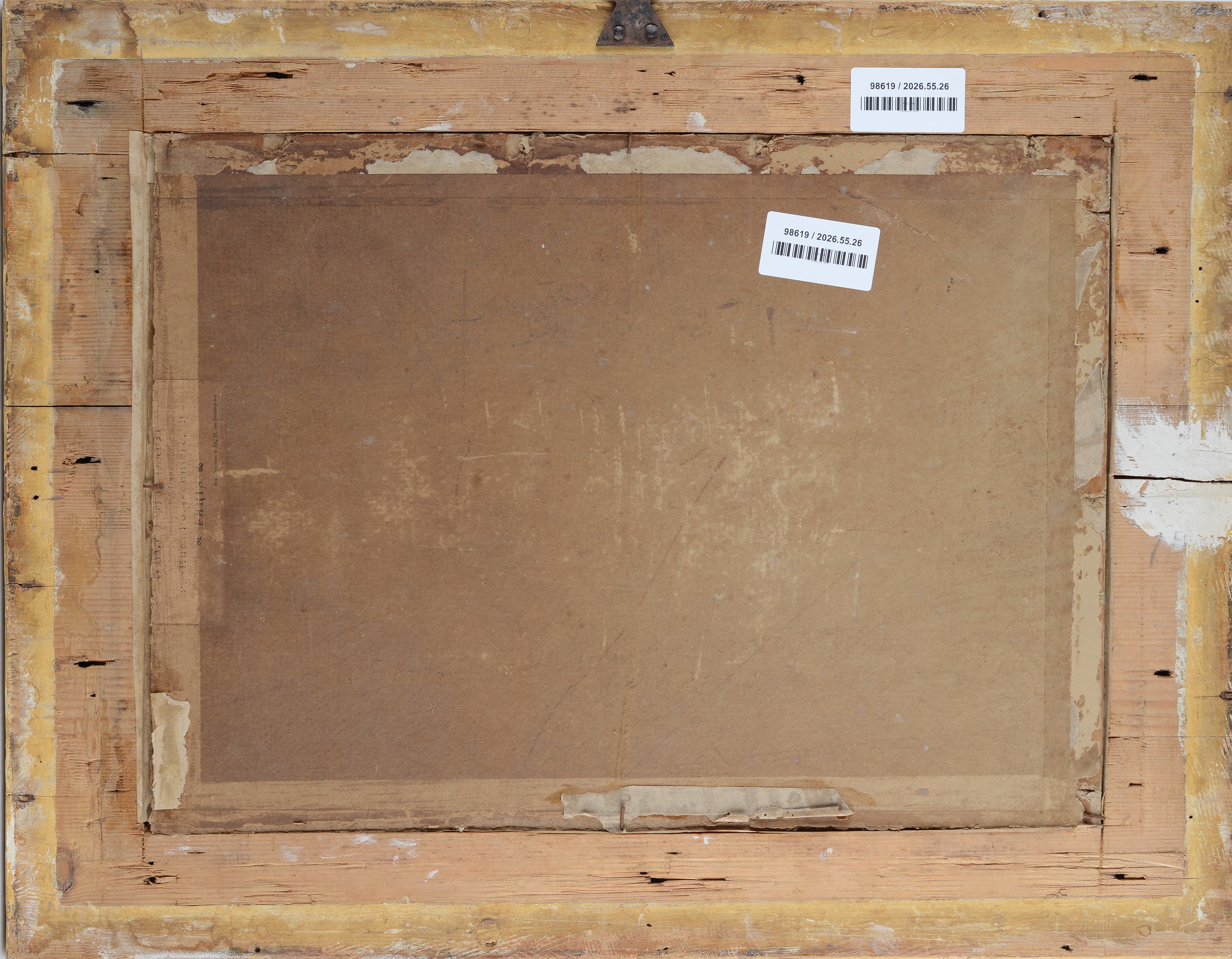 Attr. a Giacinto Gigante - Casa con figure, olio su cartone