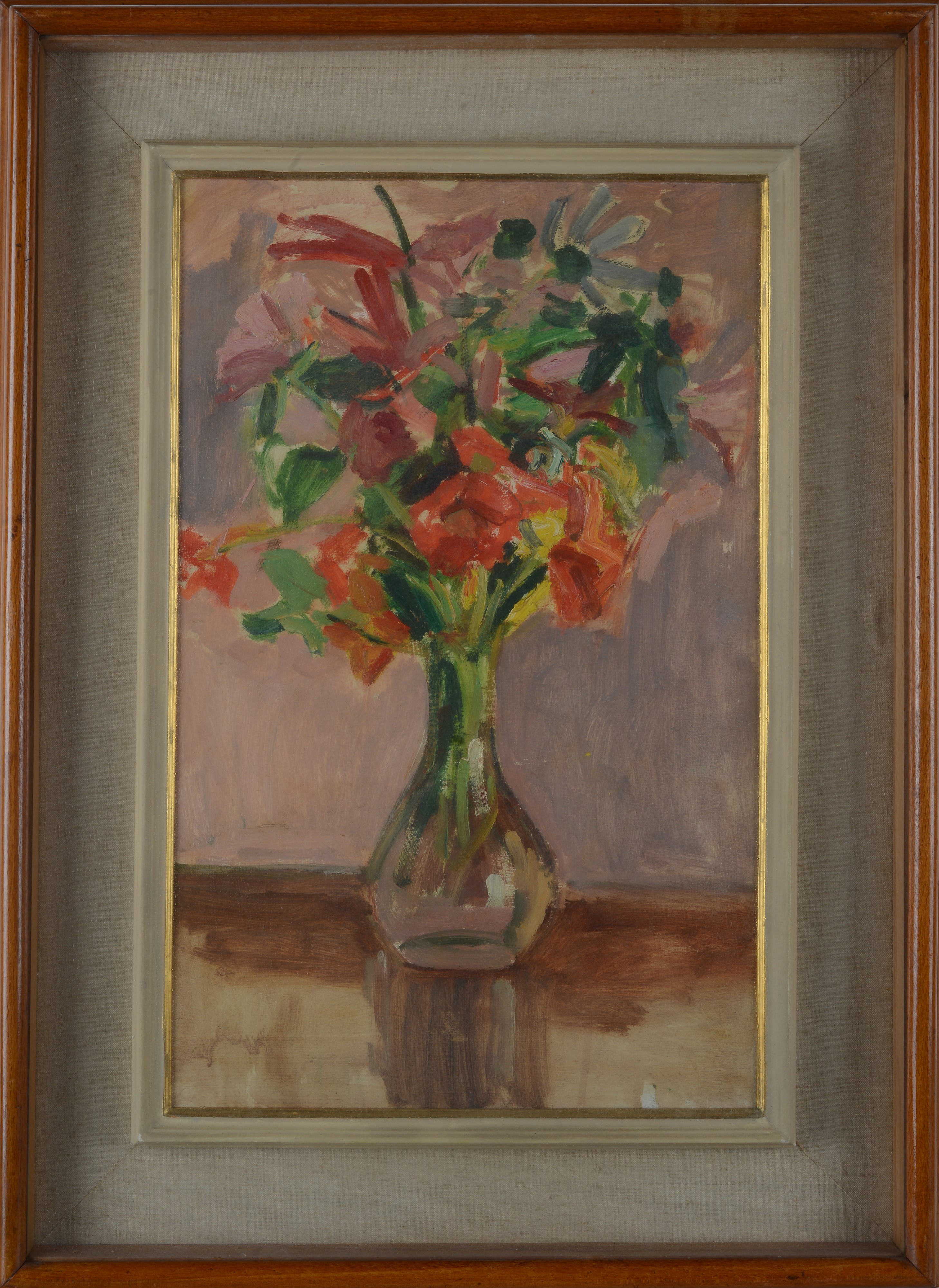 Marco Novati - Vaso di fiori, olio su tavola