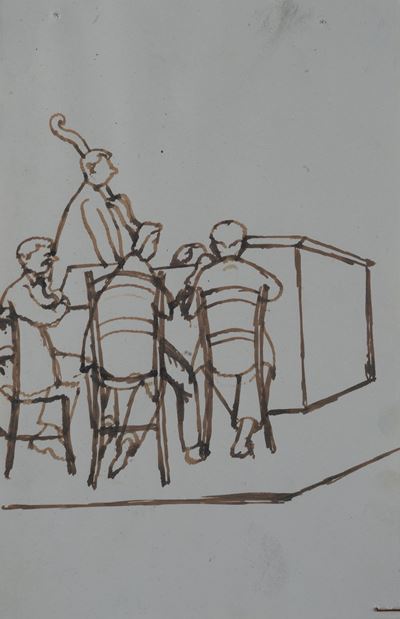 Concertino, pennarello su carta