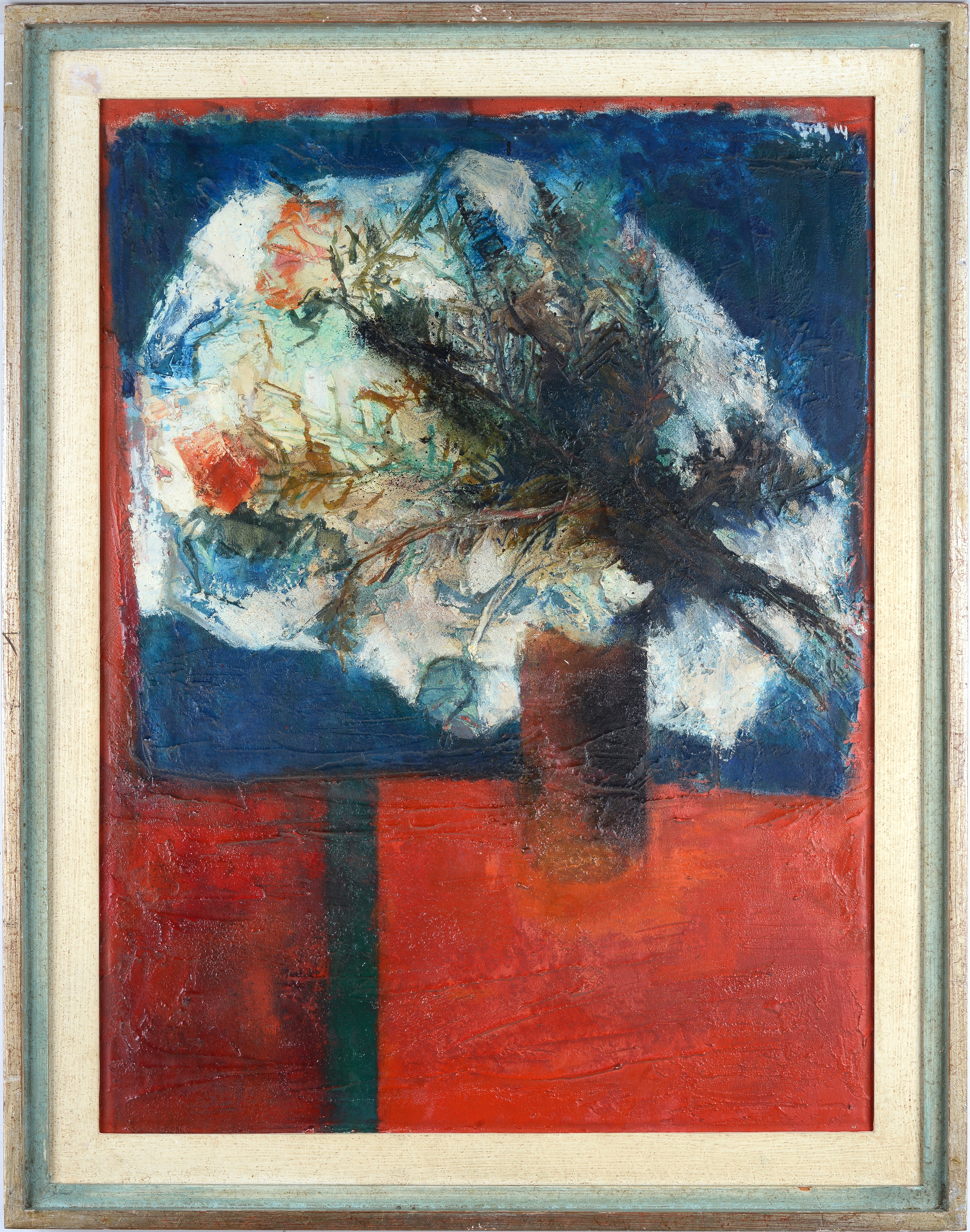 Mario Nuti - Fiori, olio su tela
