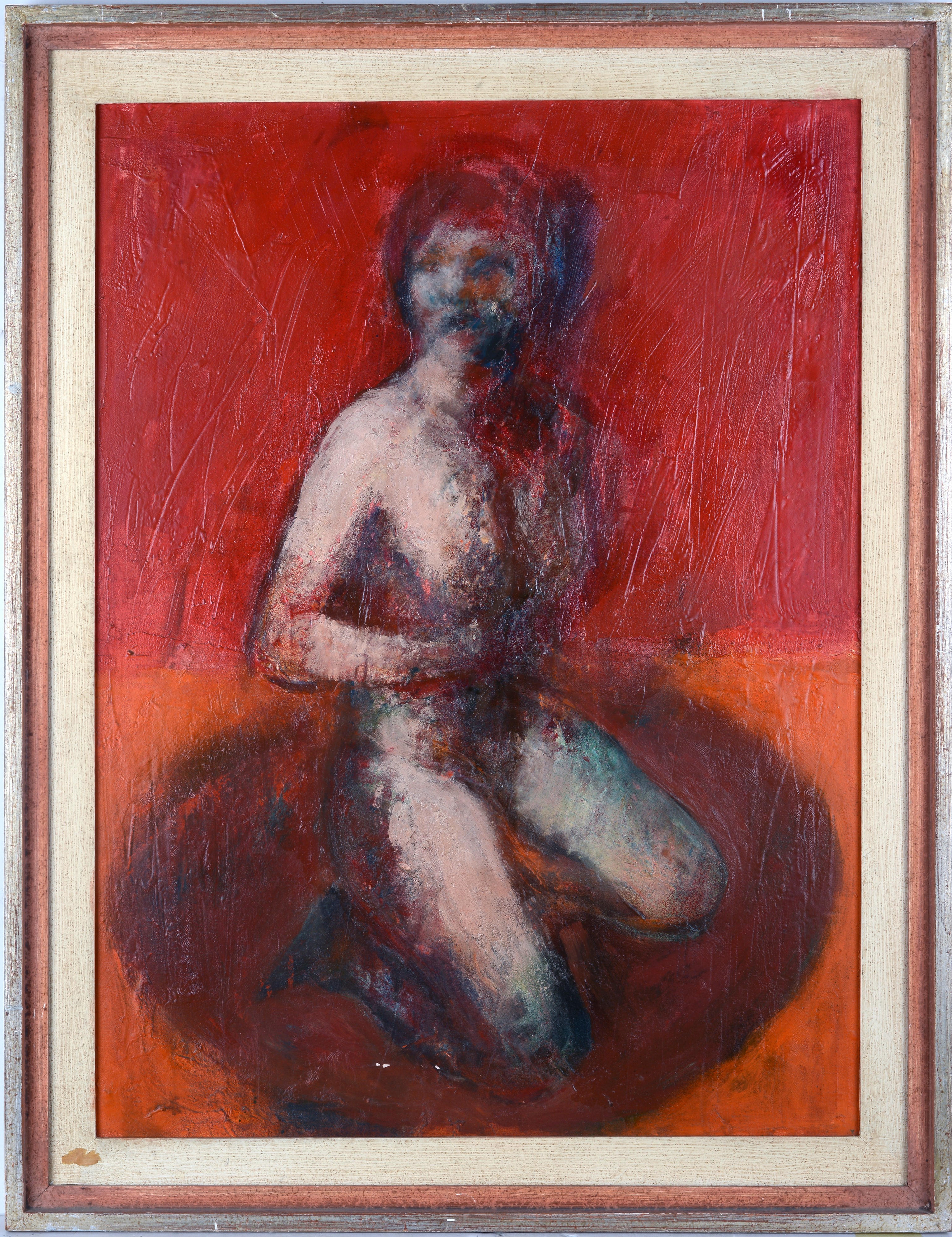 Mario Nuti - Striptease, olio su tela
