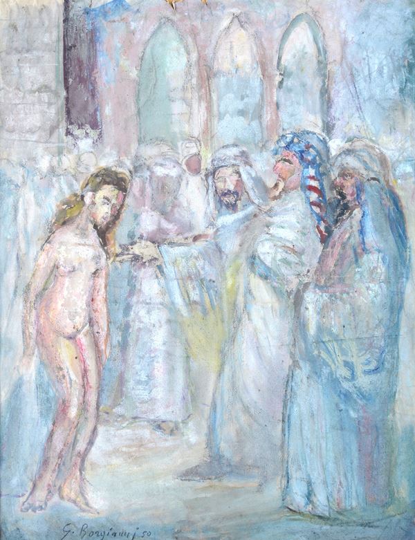 Guido Borgianni - Gesù davanti a Caifa
