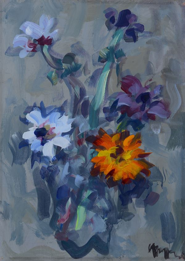 Enzo Pregno - Vaso con fiori