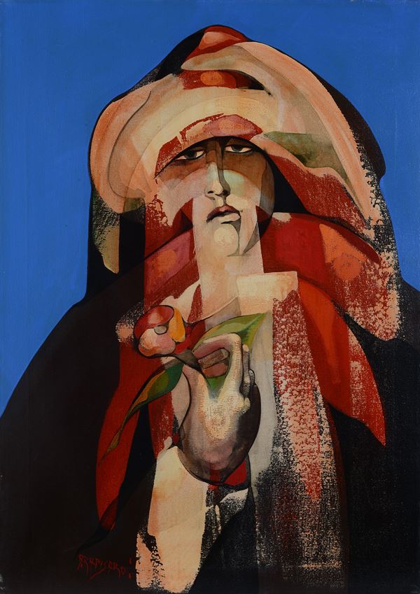 Alfio Rapisardi - Donna con fiore