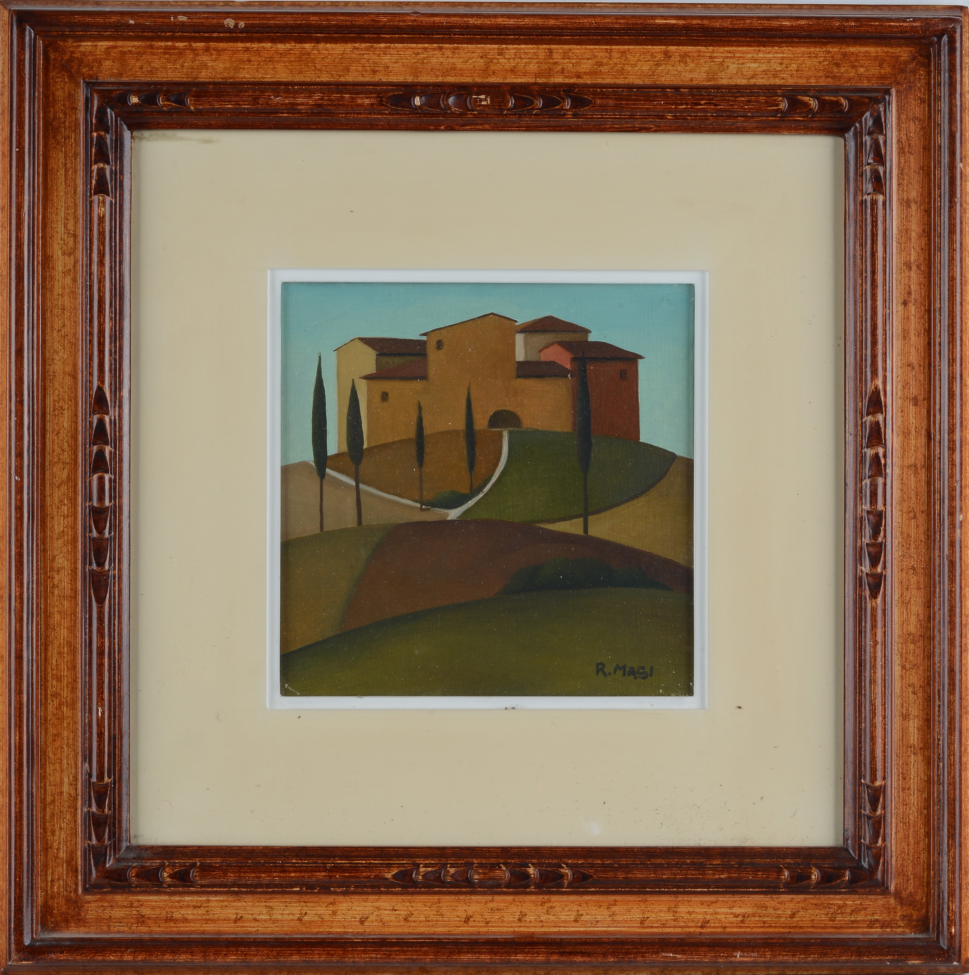 Roberto Masi - Paesaggio, olio su tela