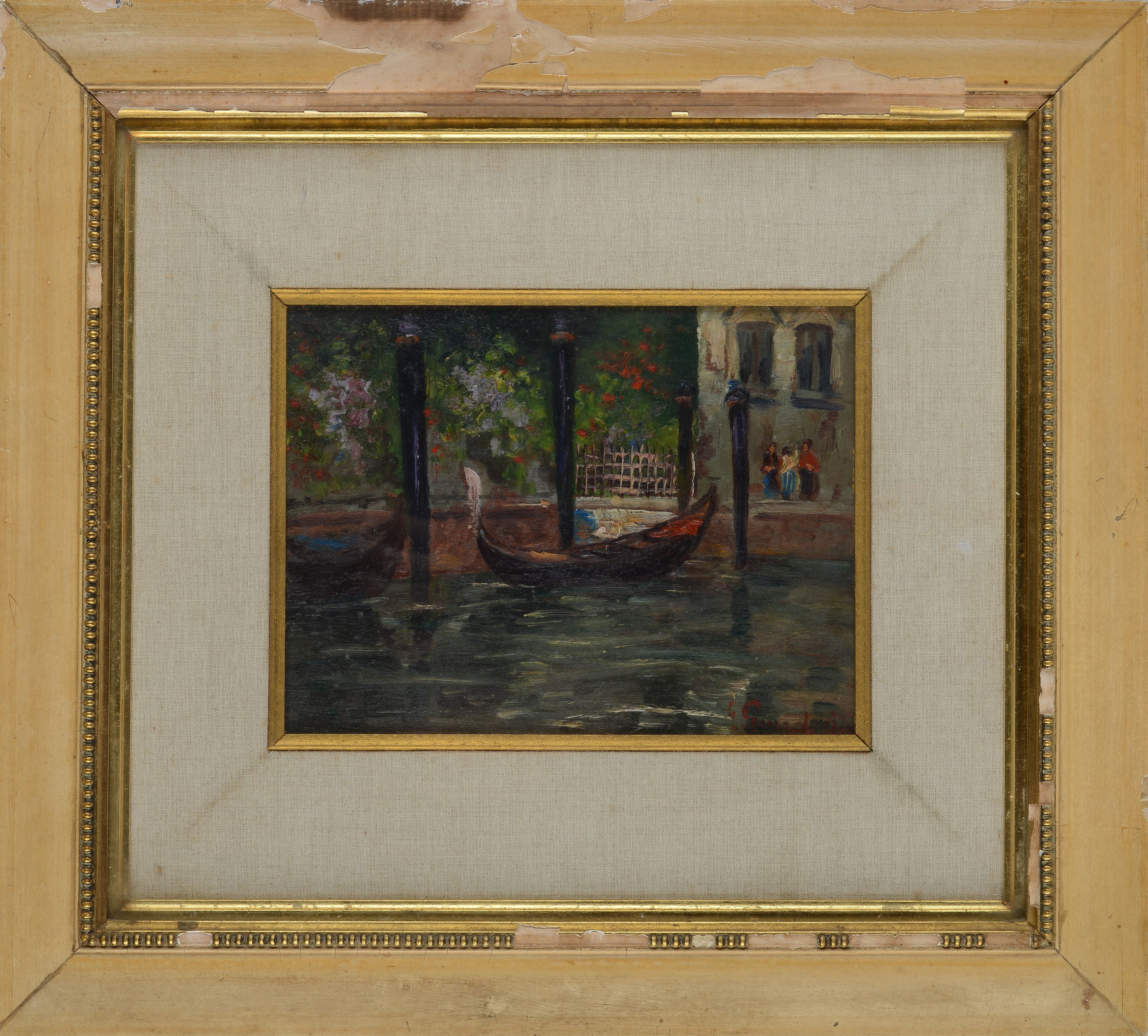 Giuliano Amadori - Venezia, olio su tavola