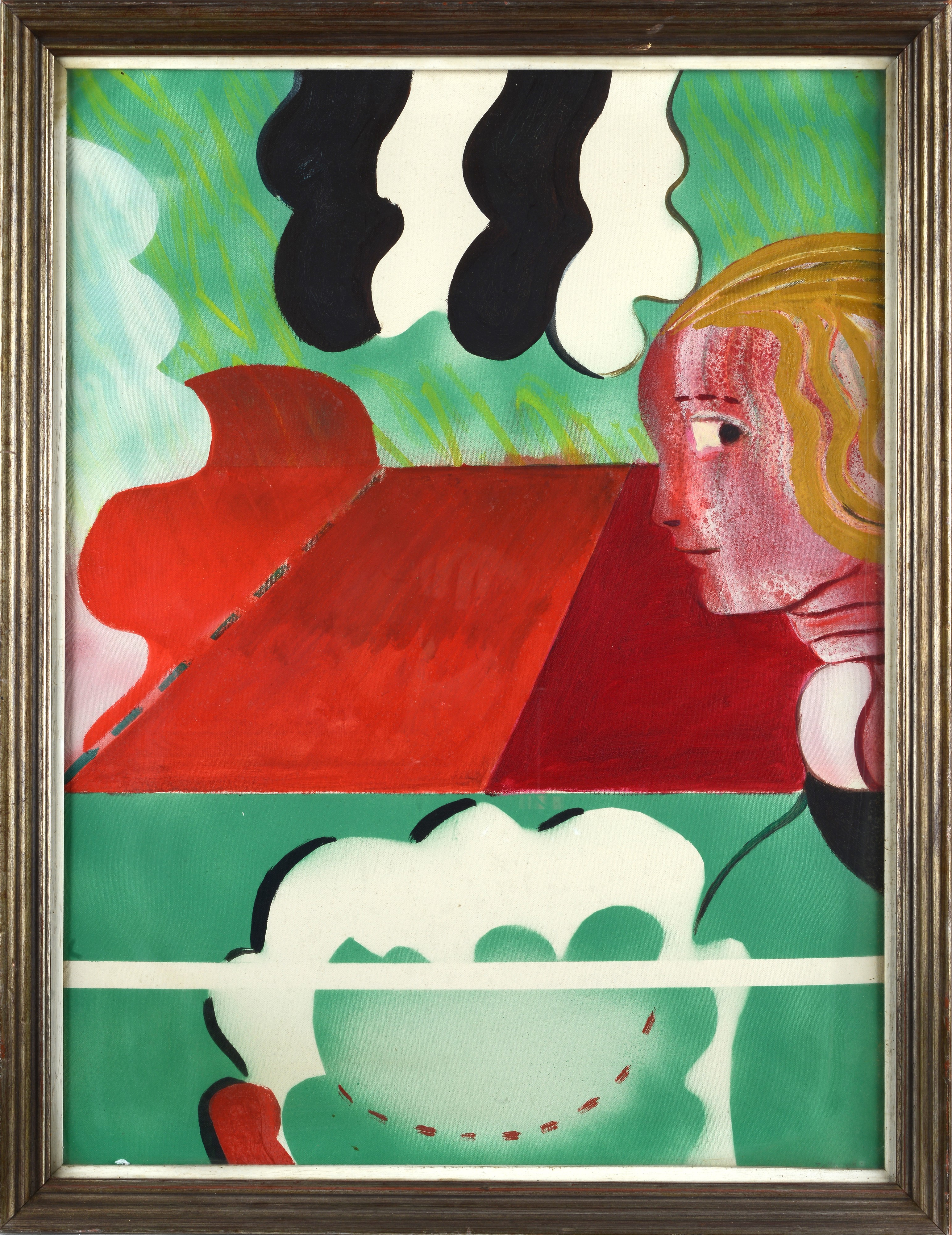 Carmelo Zotti - Senza titolo, olio su tela, 1968