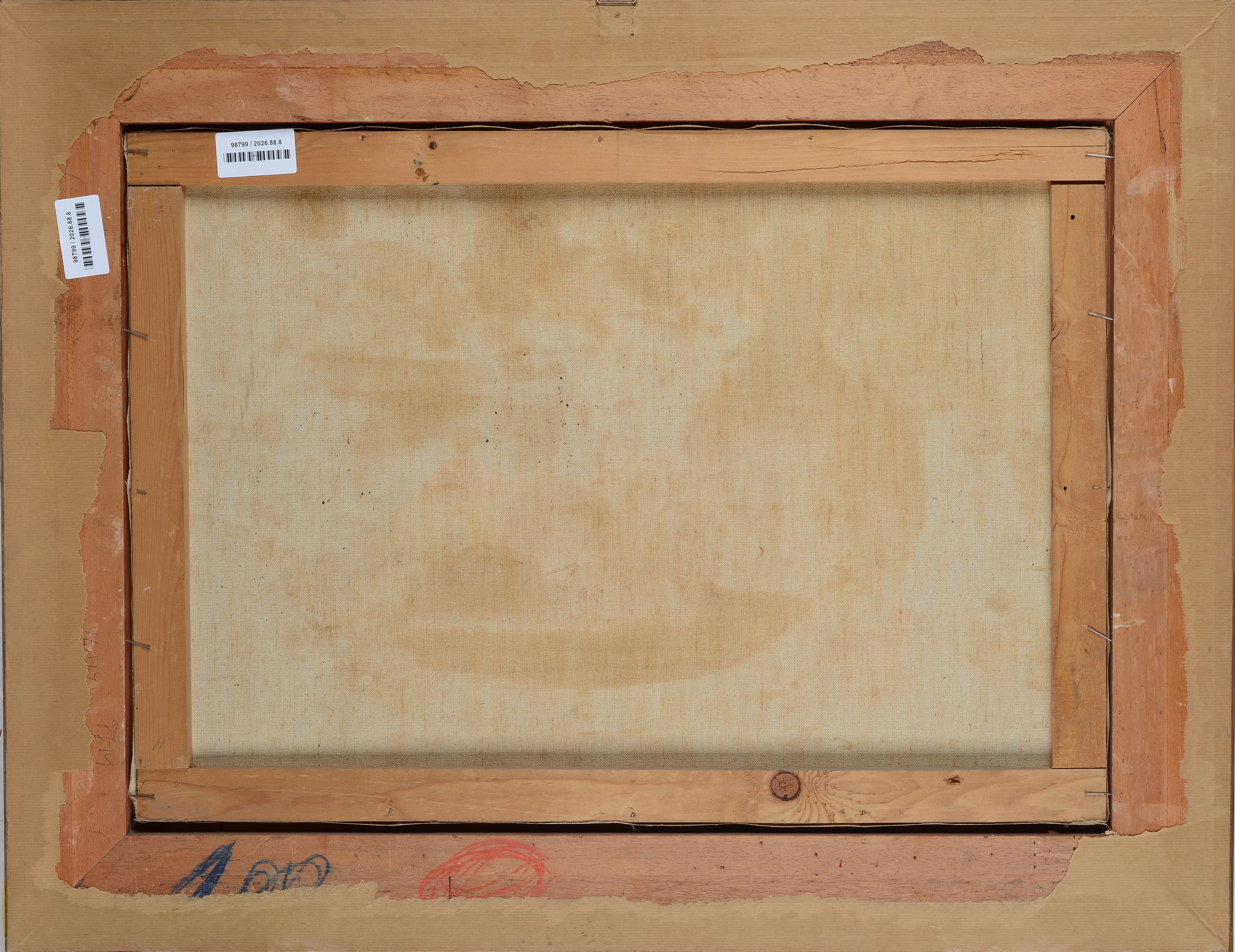 Ezelino Briante - Barche in costiera, olio su tela, cm. 50x70