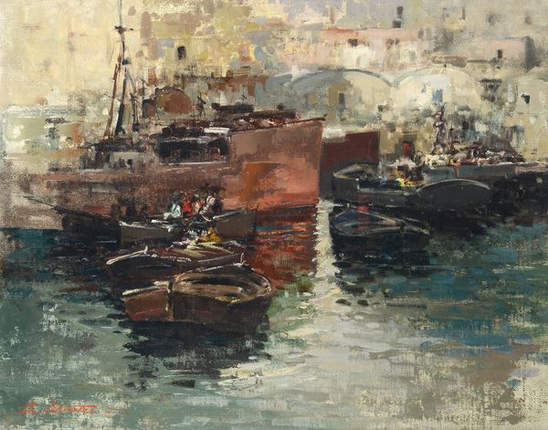 Ezelino Briante - Vita nel porto