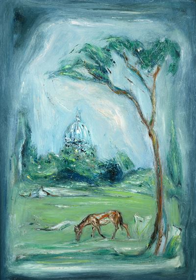 Periferia romana, olio su tela, 1959