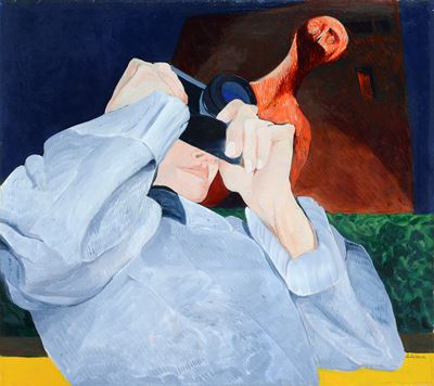 Ricordi di Moore a Firenze, olio su tela