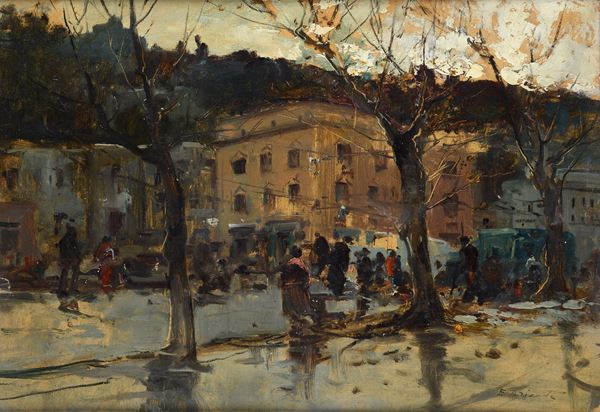 Ezelino Briante - Figure in piazza