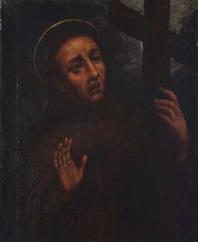 Anonimo, San Francesco, olio su tela