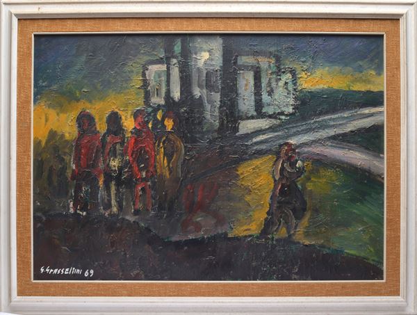 Giuliano Grassellini - Paesaggio a  Cerreto Guidi
