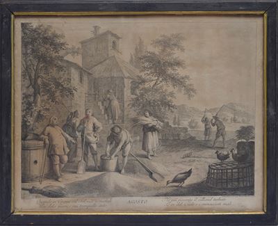 Zocchi, Agosto - Stampa su carta cm 39x48