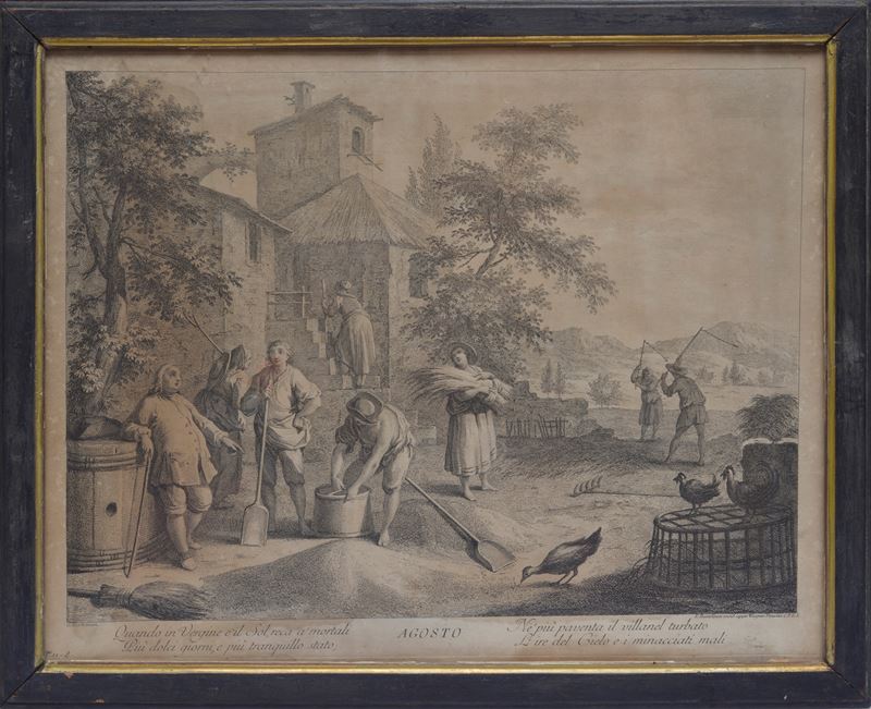 Zocchi, Agosto - Stampa su carta cm 39x48