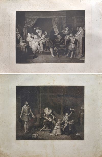 Ingres, Morte di Leonardo da Vinci - Henri IV, dipinto