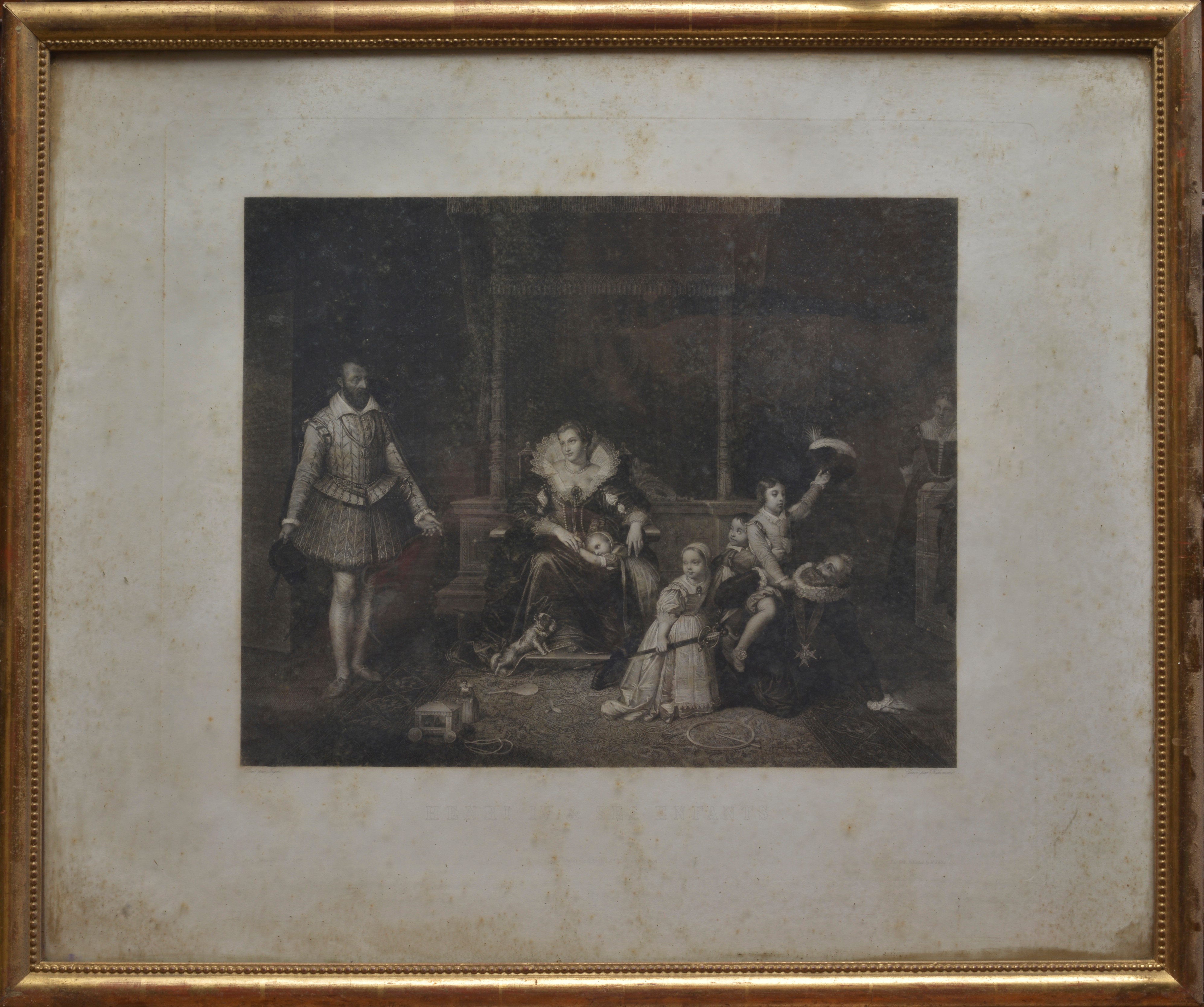 Ingres, Morte di Leonardo da Vinci - Henri IV, dipinto