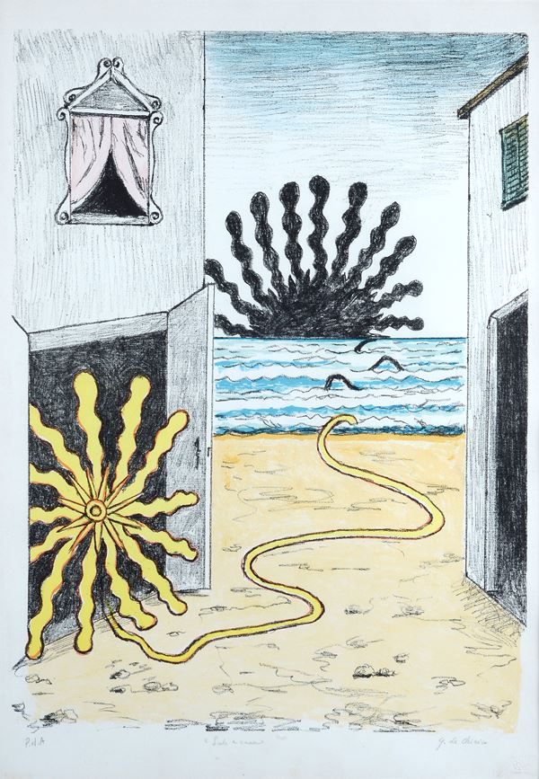 Giorgio de Chirico - Sole e mare (I due soli)