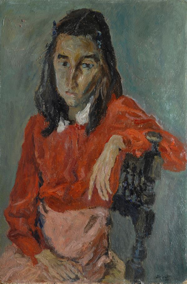 Raffaello Arcangelo Salimbeni - Ragazza seduta