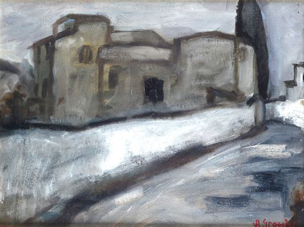 Renzo Grazzini - Strada con case