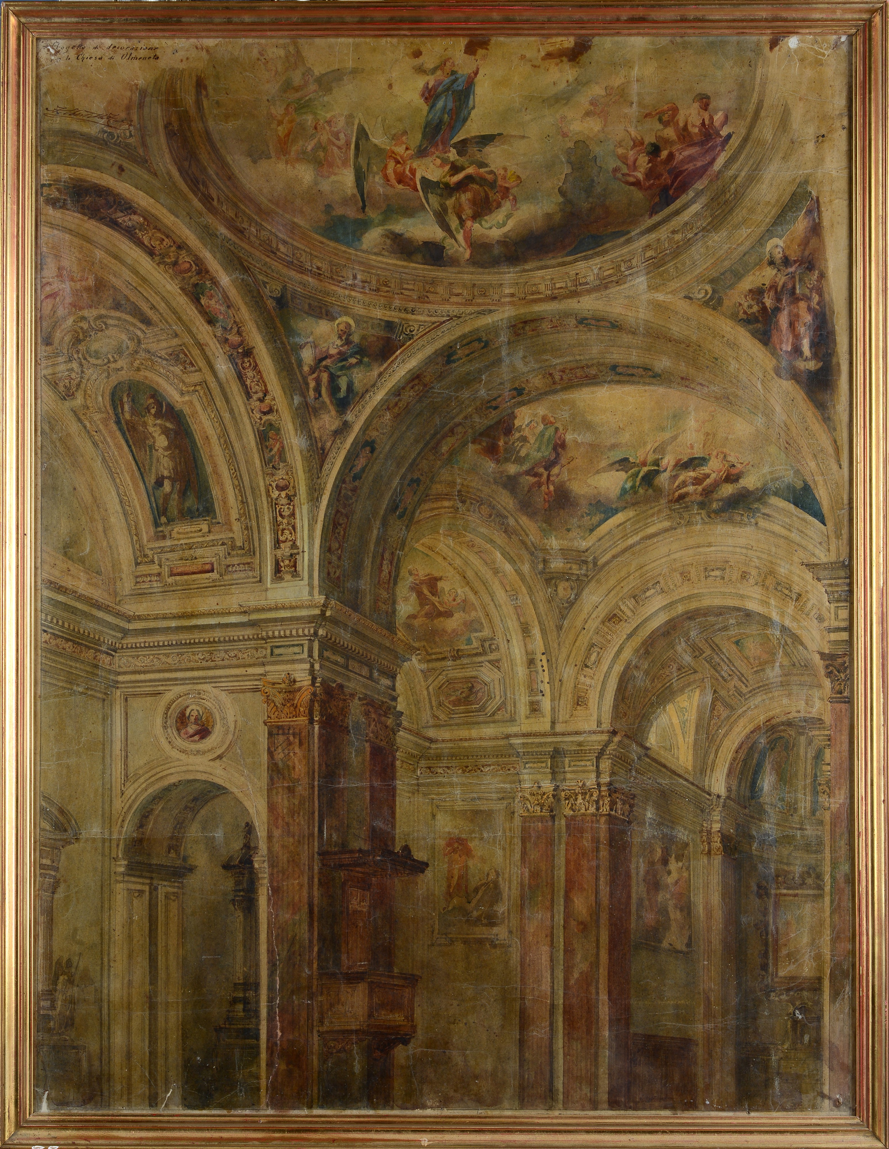 Progetto di decorazione della chiesa di Olmeneta