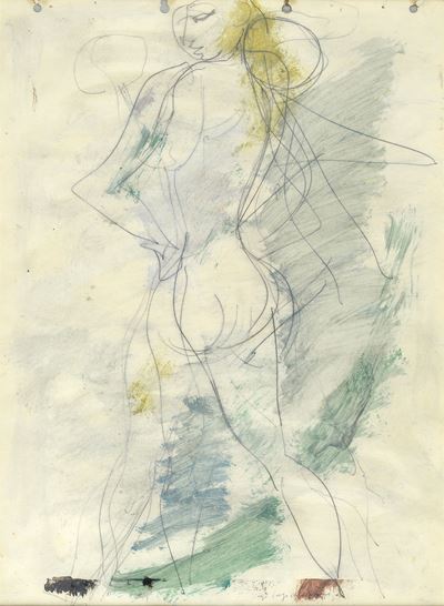 Figura (tecnica mista su carta)