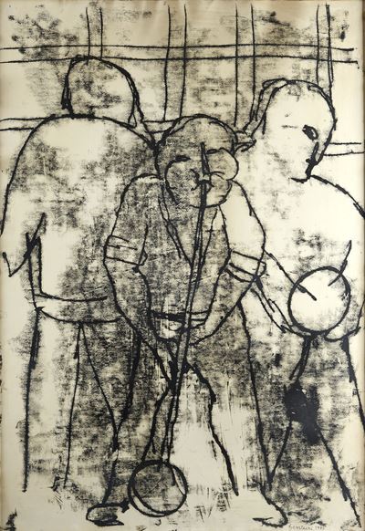 Soffiatore di vetro, Monotipo, 1970