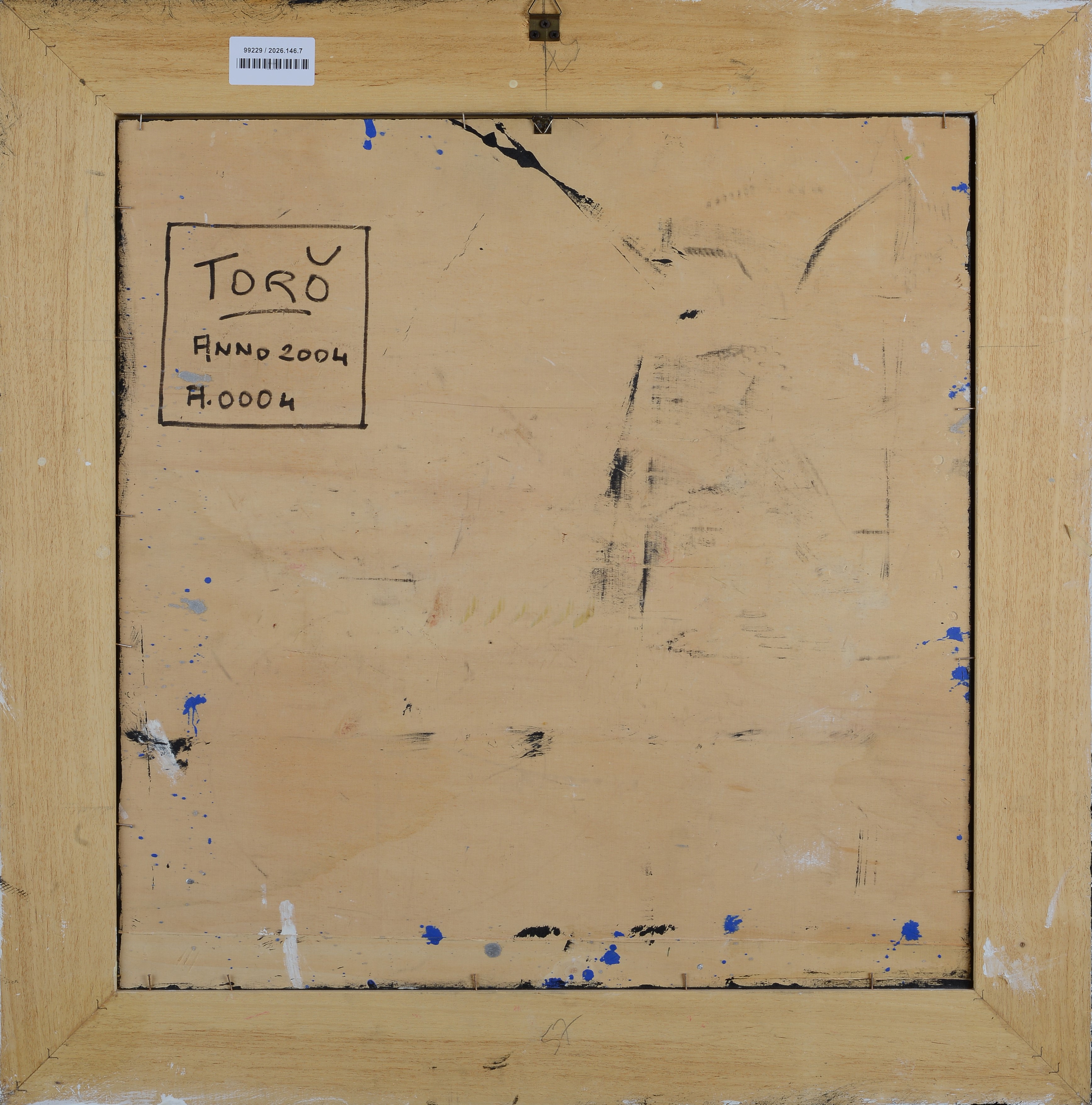 Rober Torò - Senza titolo - Tecnica mista con violino su tavola
