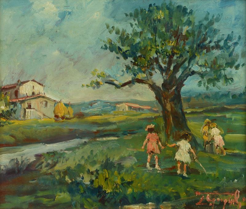 Campagna con bambini