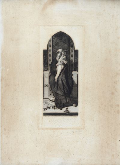 D. Morelli, Salve Regina, incisione