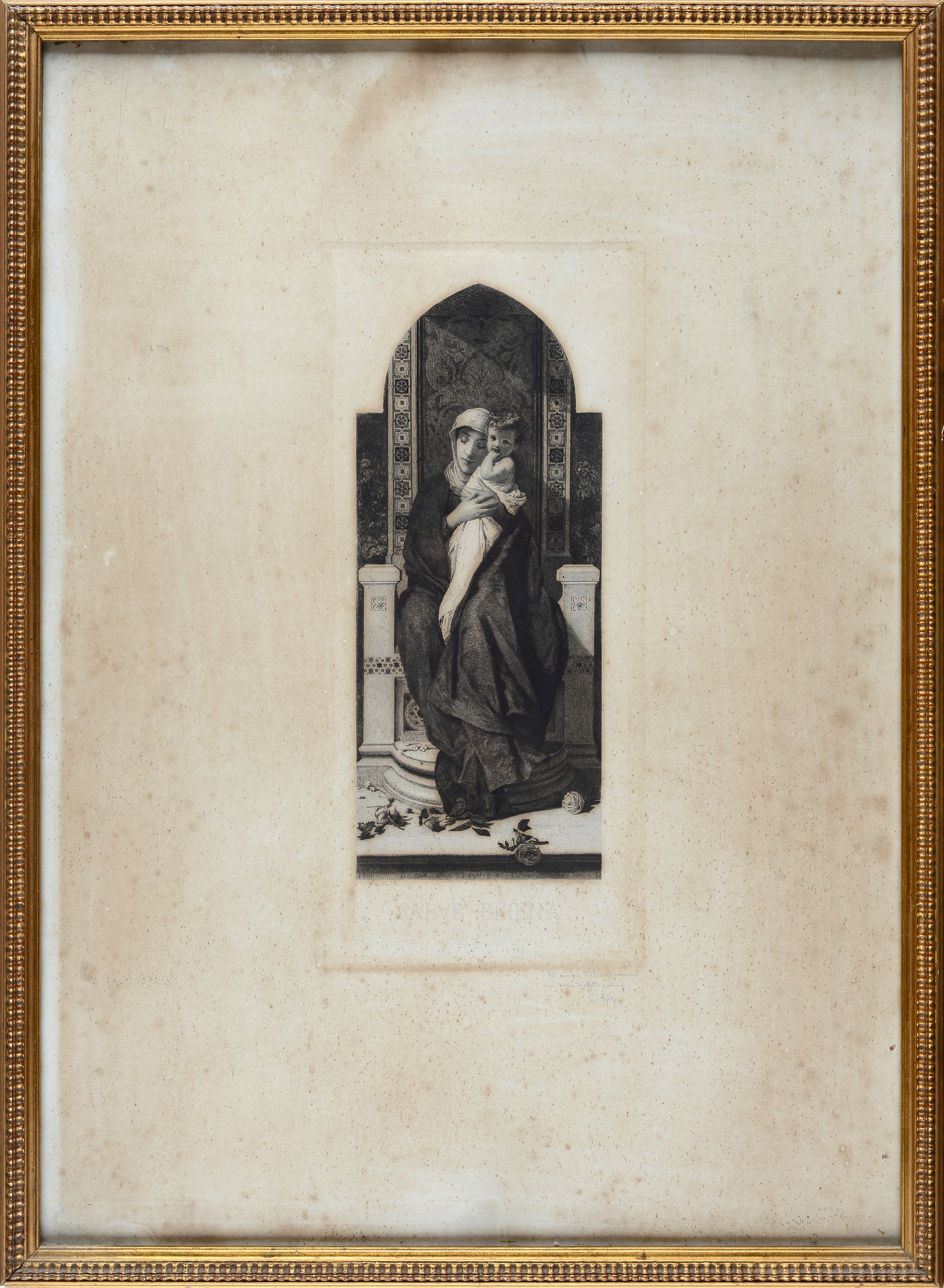 D. Morelli, Salve Regina, incisione