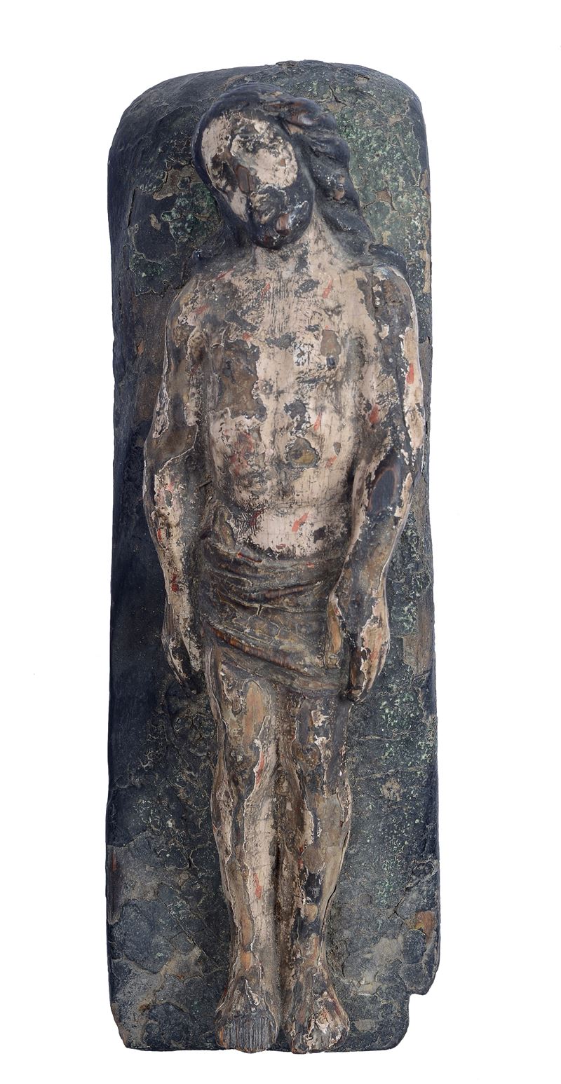 Scultura lignea policroma, Cristo disteso, XVII secolo