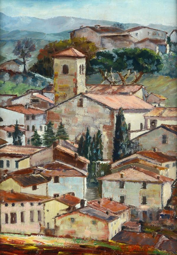 Odoardo Baldi - Scorcio di Sant'Agata in Mugello