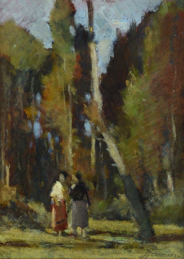 Ludovico Tommasi - Paesaggio con figure