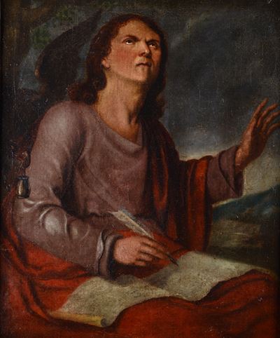 Scuola Fiamminga, San Giovanni, olio su tela
